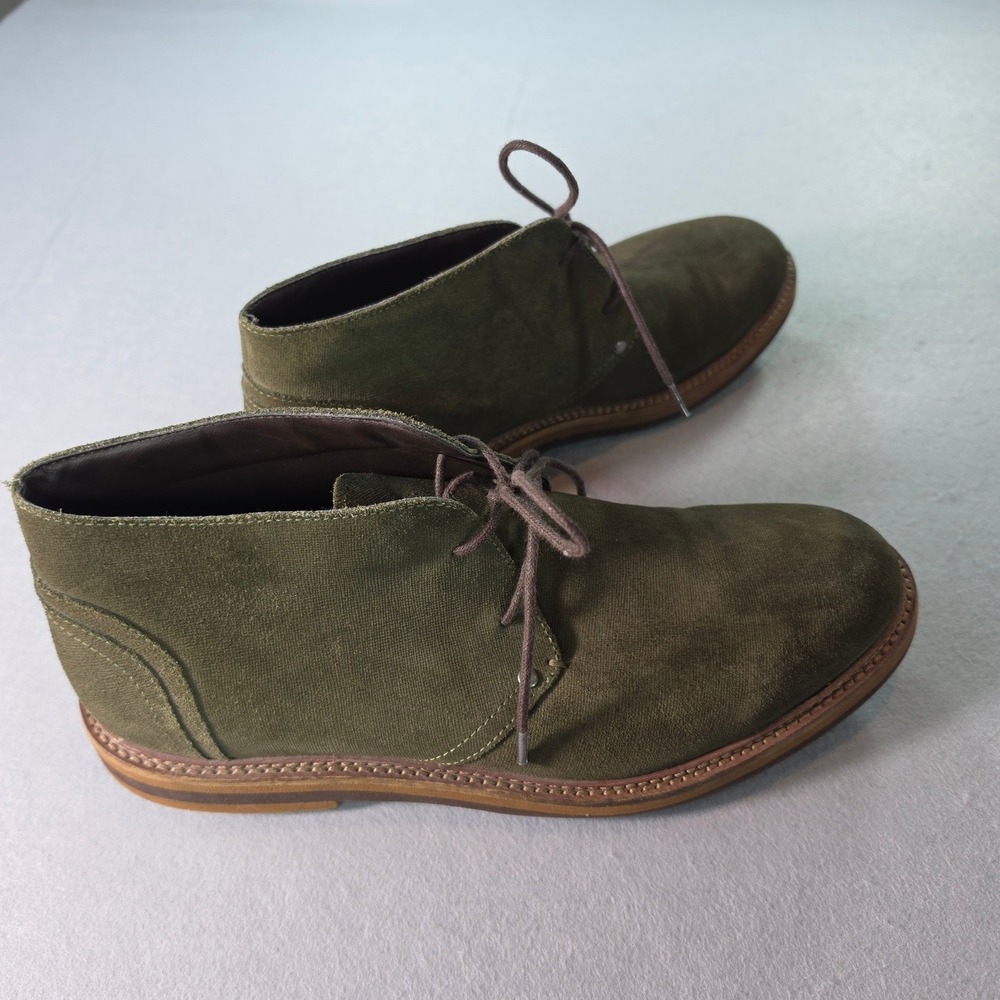 Joseph Abboud Aaron Olive Green Suede Chukka Boots Mens 9.5 Desert Preppy